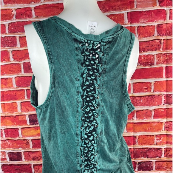 Affliction women’s green tank top - Picture 5 of 8